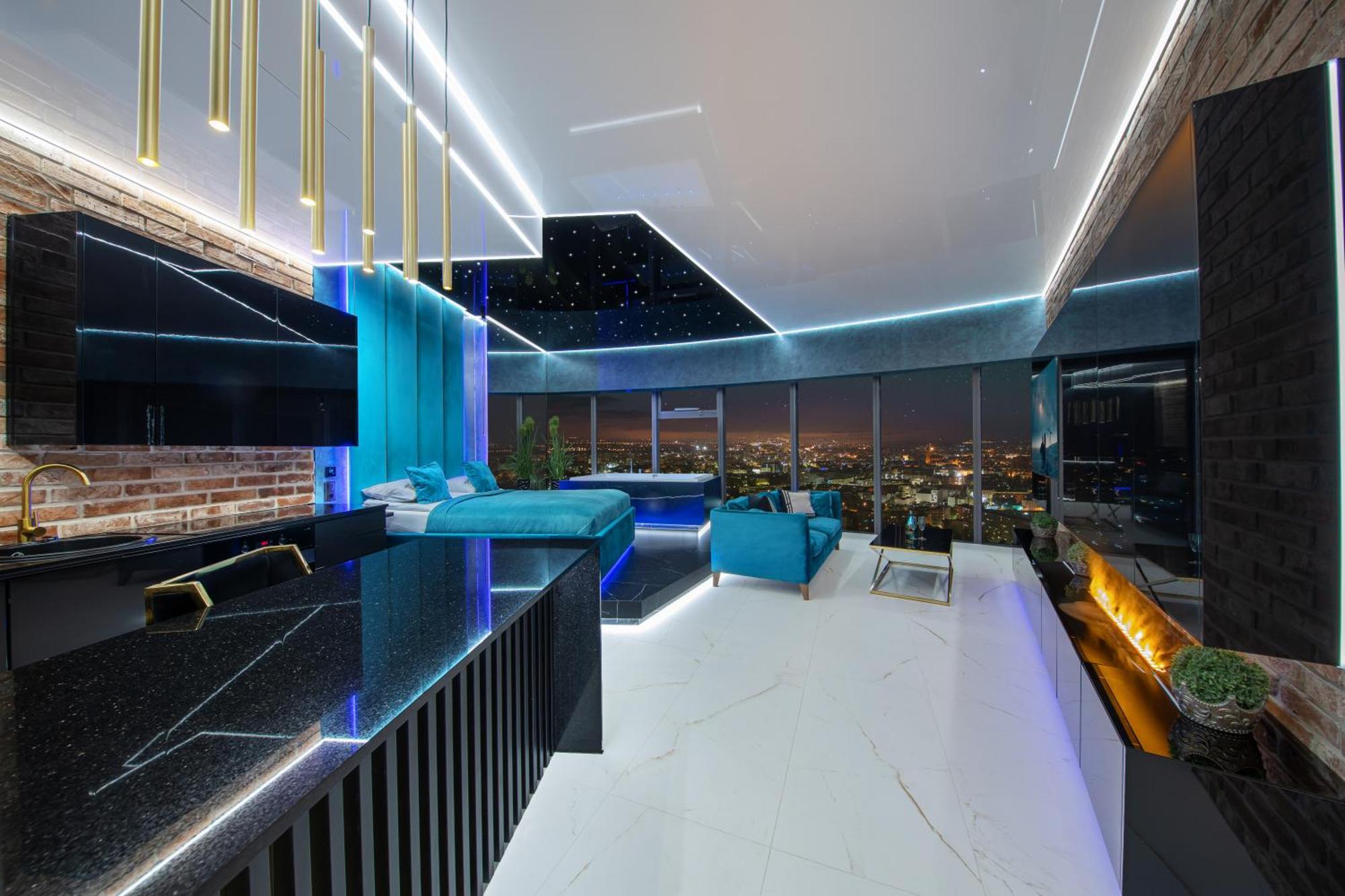 Apartamenty Sky Tower Z Jakuzzi Przy Oknie Вроцлав Екстериор снимка